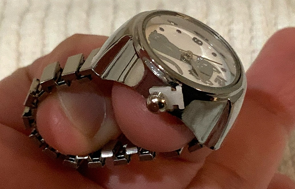 Silver Cat Quartz *Ring Watch*