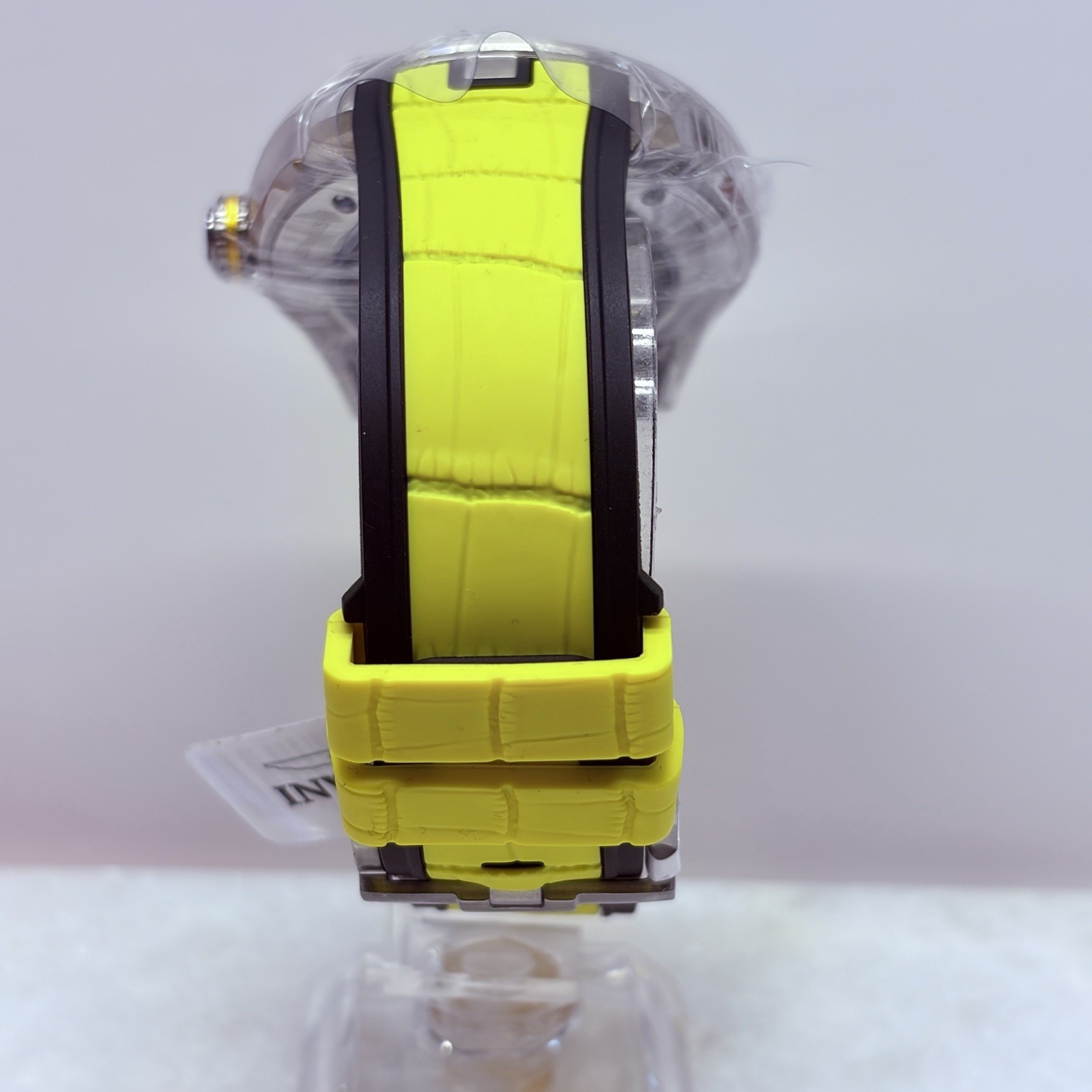 Invicta Celestial Automatic 44.5mm Men’s Skeleton Sapphire – Yellow Band (70088)
