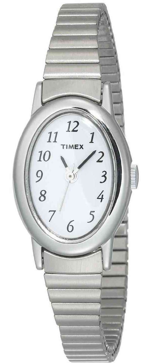 Timex T21902, Women’s Cavatina Silvertone Expansion Band Watch, NEW