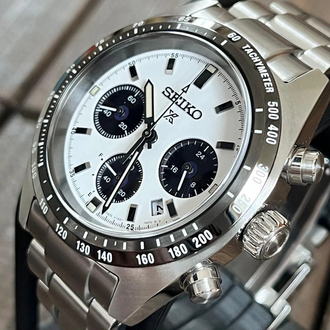SEIKO Prospex Speedtimer SBDL085 Solar Chronograph Stainless Steel 1.54in Watch