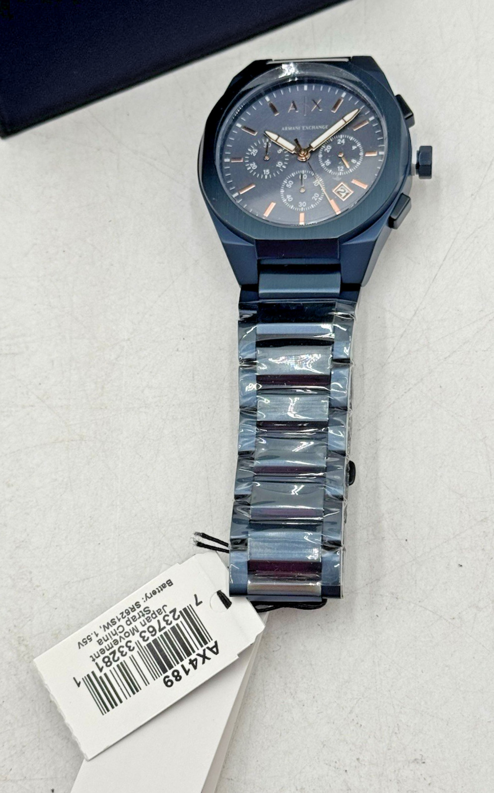 Armani Exchange Sync ChronographWatch -analog Stainless Steel Watch-blueAX4189