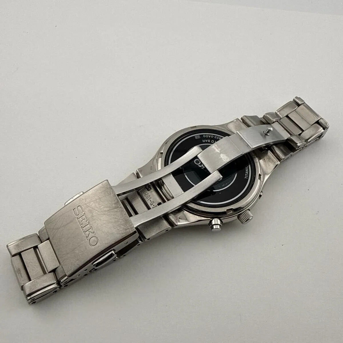 SEIKO 7B22-0AD0 Seiko Titanium Titanium Watch, Working Condition, Radio-Controll