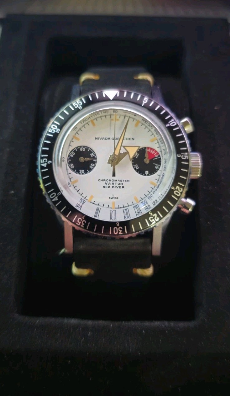 Nivada Grenchen Chronomaster Aviator Sea Diver (2024) SW 510 Automatic, Full Set