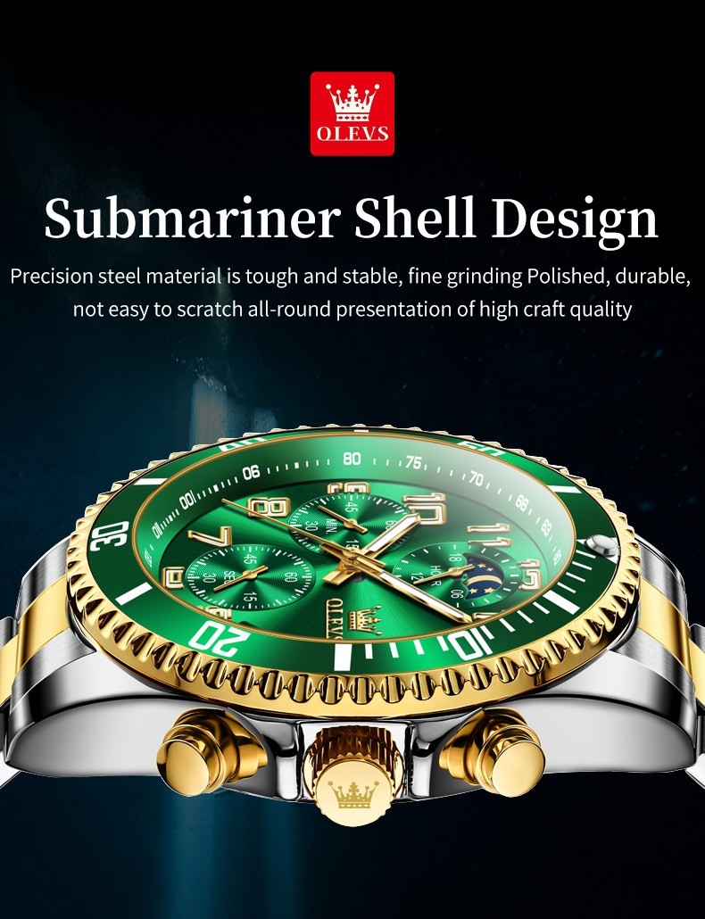 OLEVS 2926 Luminous 3ATM Waterproof Man Present Japan Movement Quartz Watch