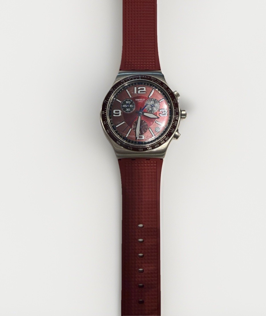 Swatch WINE GRID (Model: YVS464) 43mm