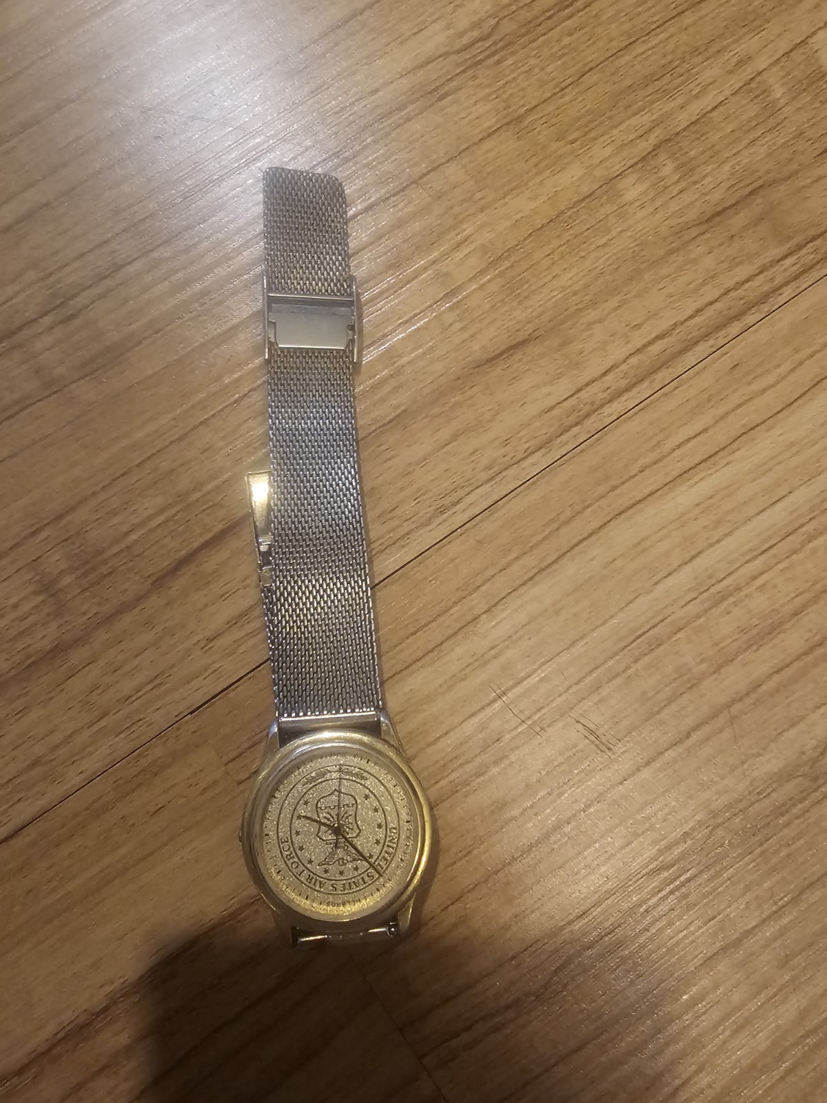 United States Air Force Watch Gold Color Spiedel Water Resistant