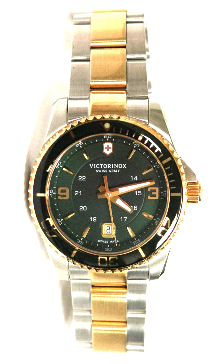 New Victorinox Maverick Large Quartz Green Dial Men’s Watch 242008
