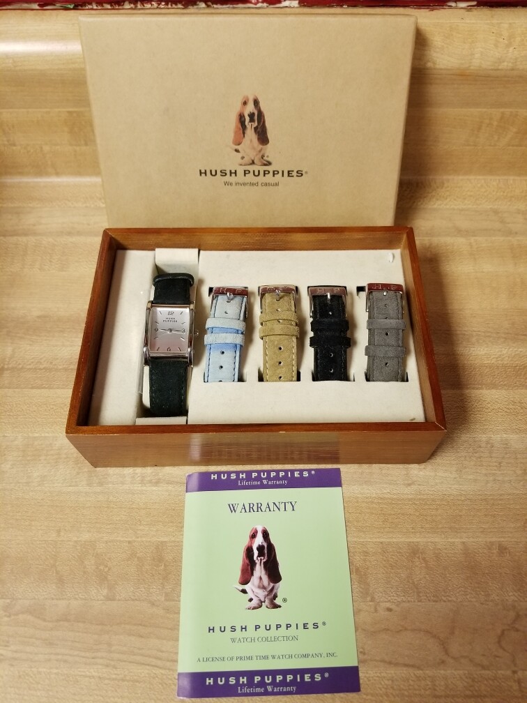 Hush Puppies Women’s Silver-Tone Watch Interchangeable Straps New Battery-9-8-20