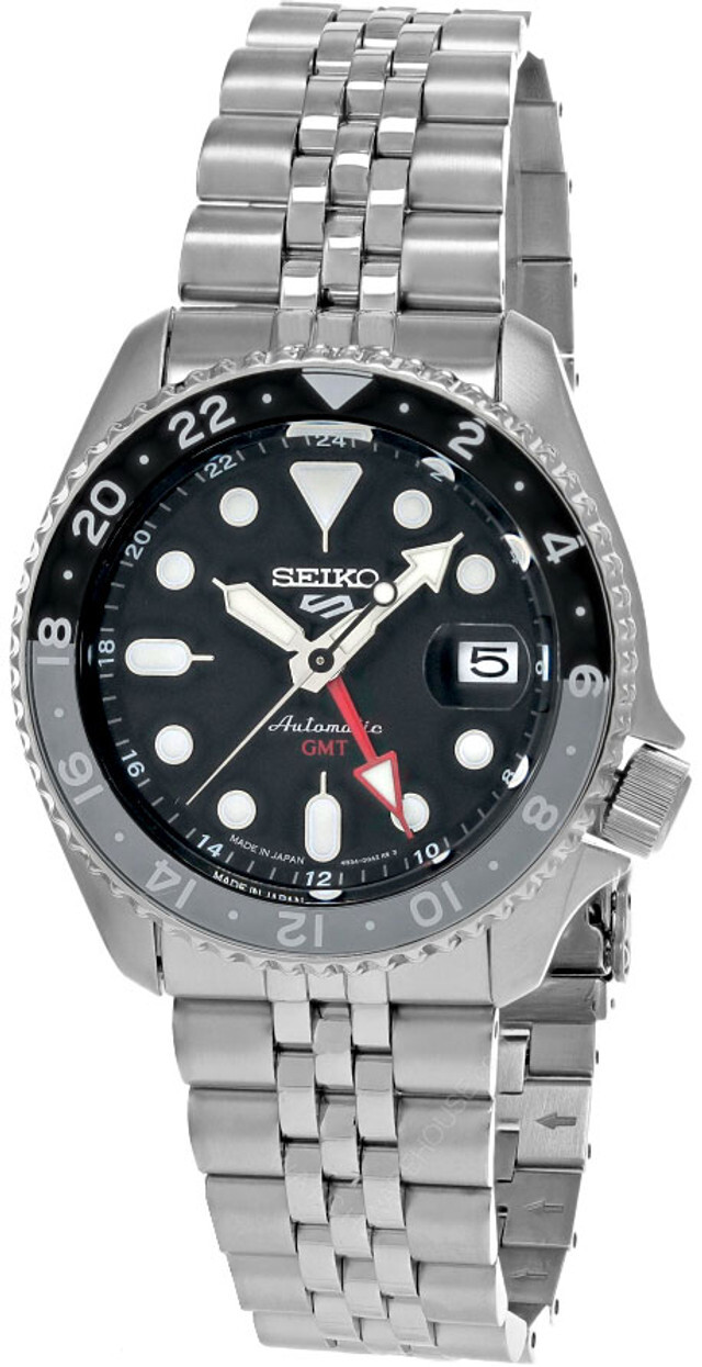SEIKO 5 Sports SKX Sports Style GMT Series 42.5MM Black Dial Men’s Watch SSK001