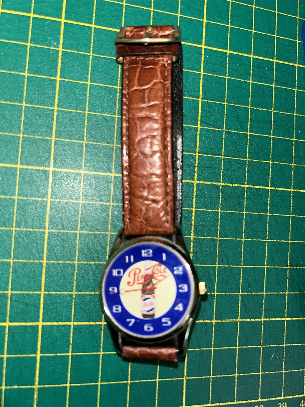 Pepsi Cola Bottle Vintage Watch Logo Dial and Strap New Battery