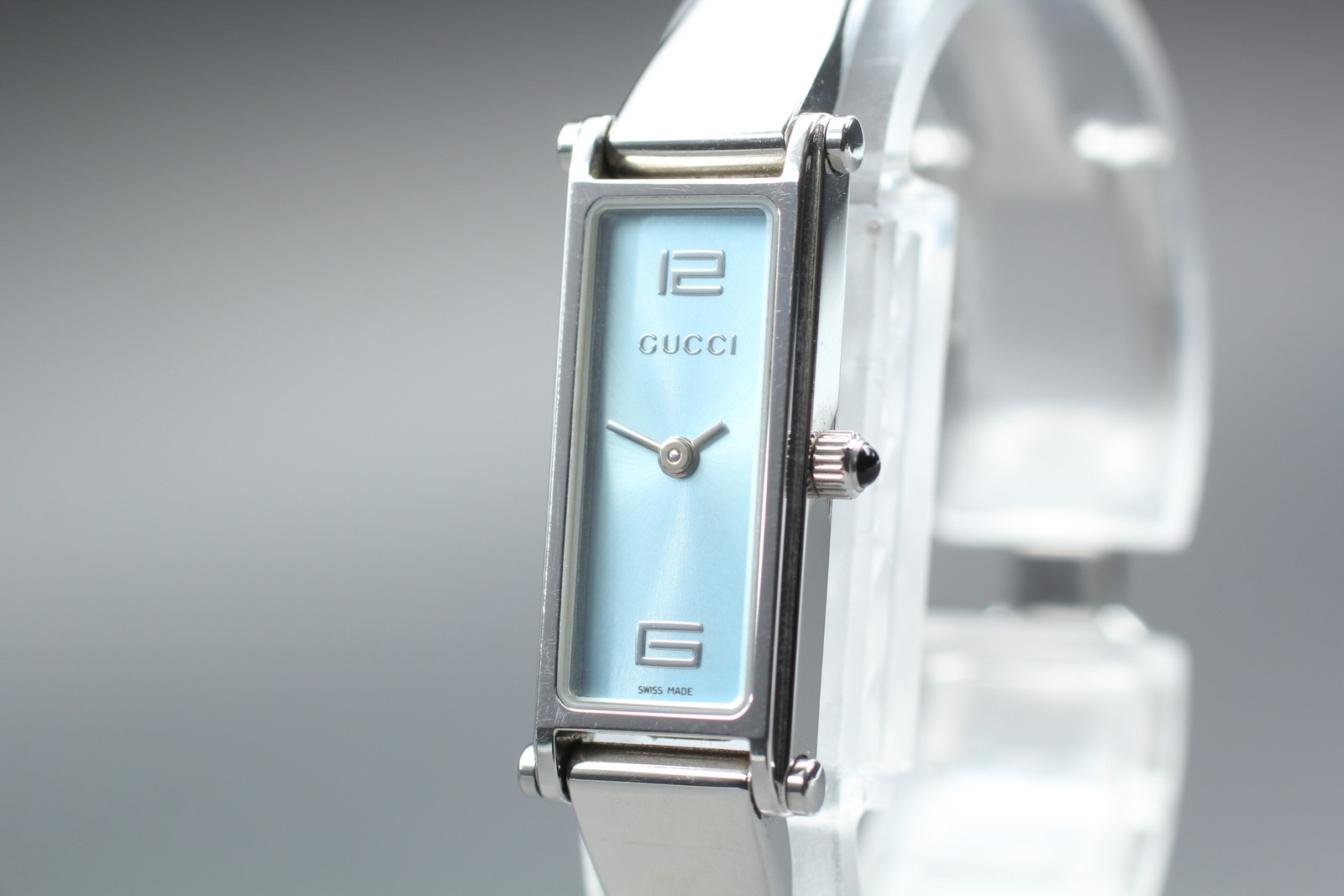 [Near MINT] GUCCI 1500L 12mm Blue Dial Quartz Women’s Dress Watch From JAPAN