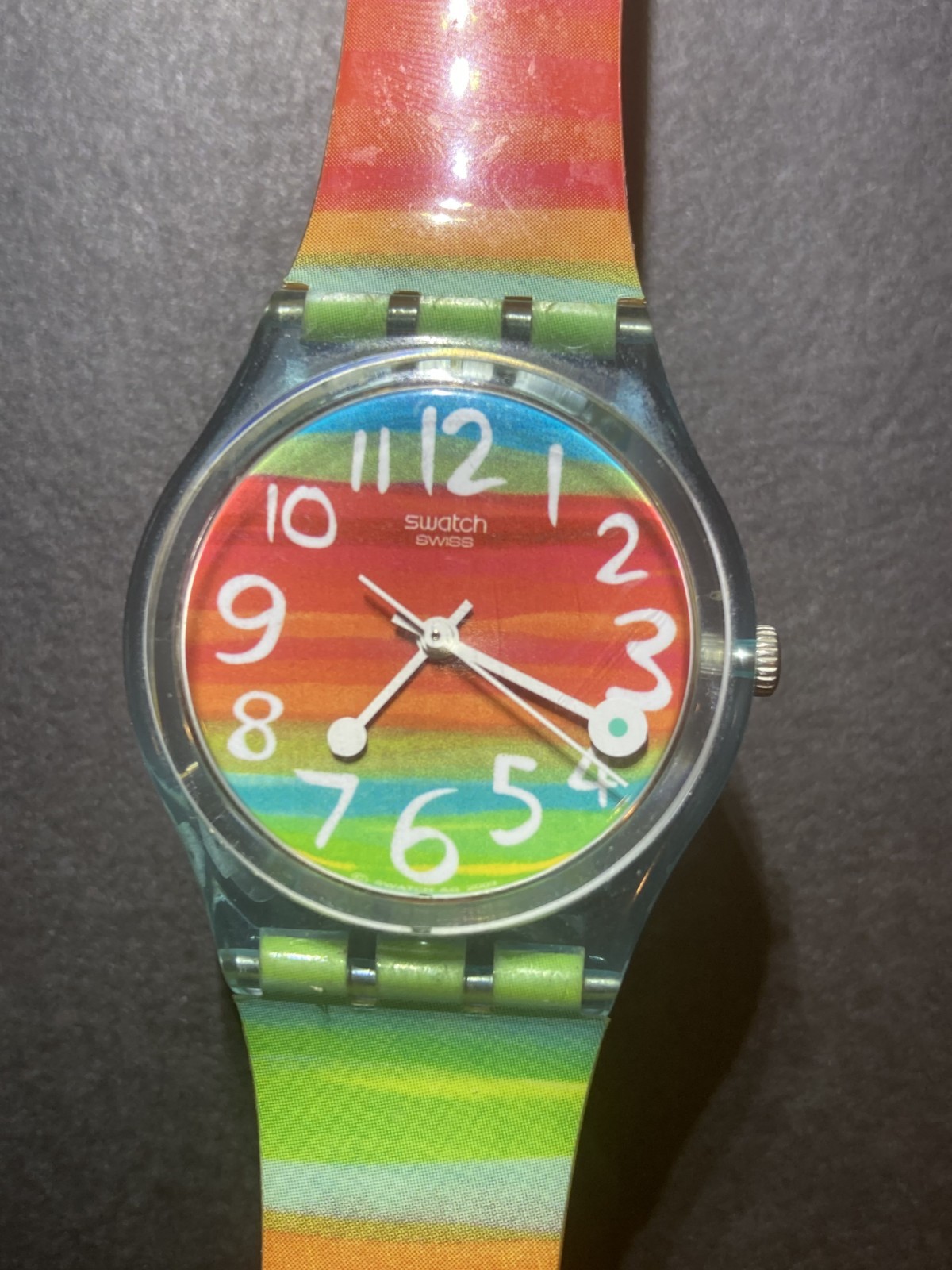 Swatch Watch “Color the Sky” GS124 Retro Vintage Women’s Wristwatch