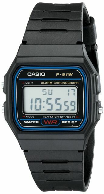 Casio F91W Classic Resin Strap Digital Waterproof Sport Watch – Black