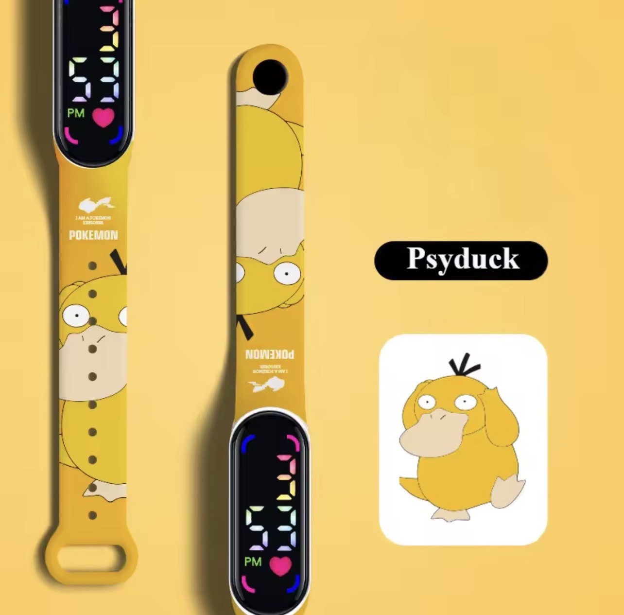 LED Digital Waterproof Pokémon Psyduck Watch | Perfect Gift for Pokemon fans! 🌟