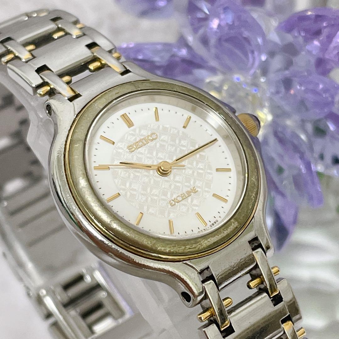 ●【Working Condition】Seiko Ladies’ Watch Exceline Rare Two-Tone Color