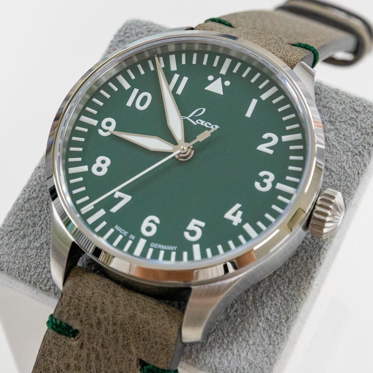 [B1P] Laco Pilot Augsburg 39 Grun Limited 250 Automatic Watch [t6y]