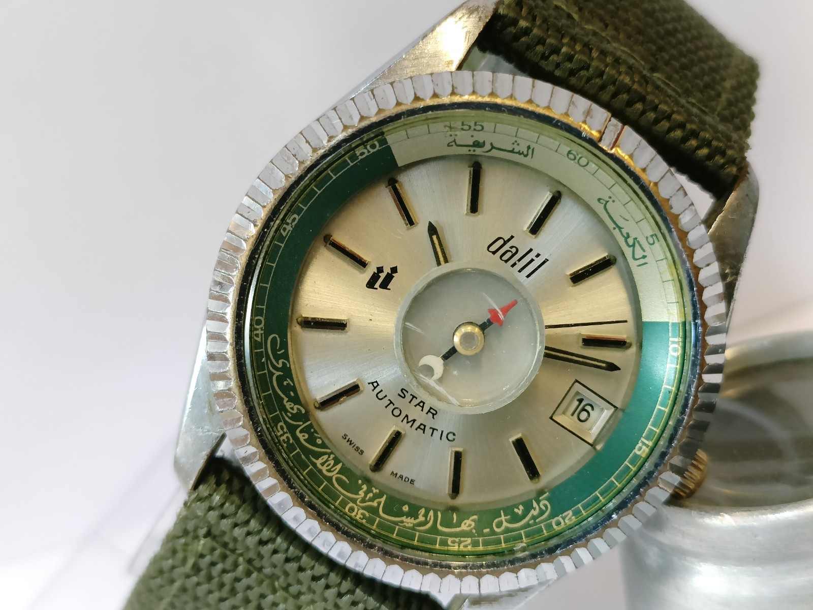 DALIL STAR AUTOMATIC 17J SILVER DIAL 15808 SWISS MEN’S WORKING CONDITION