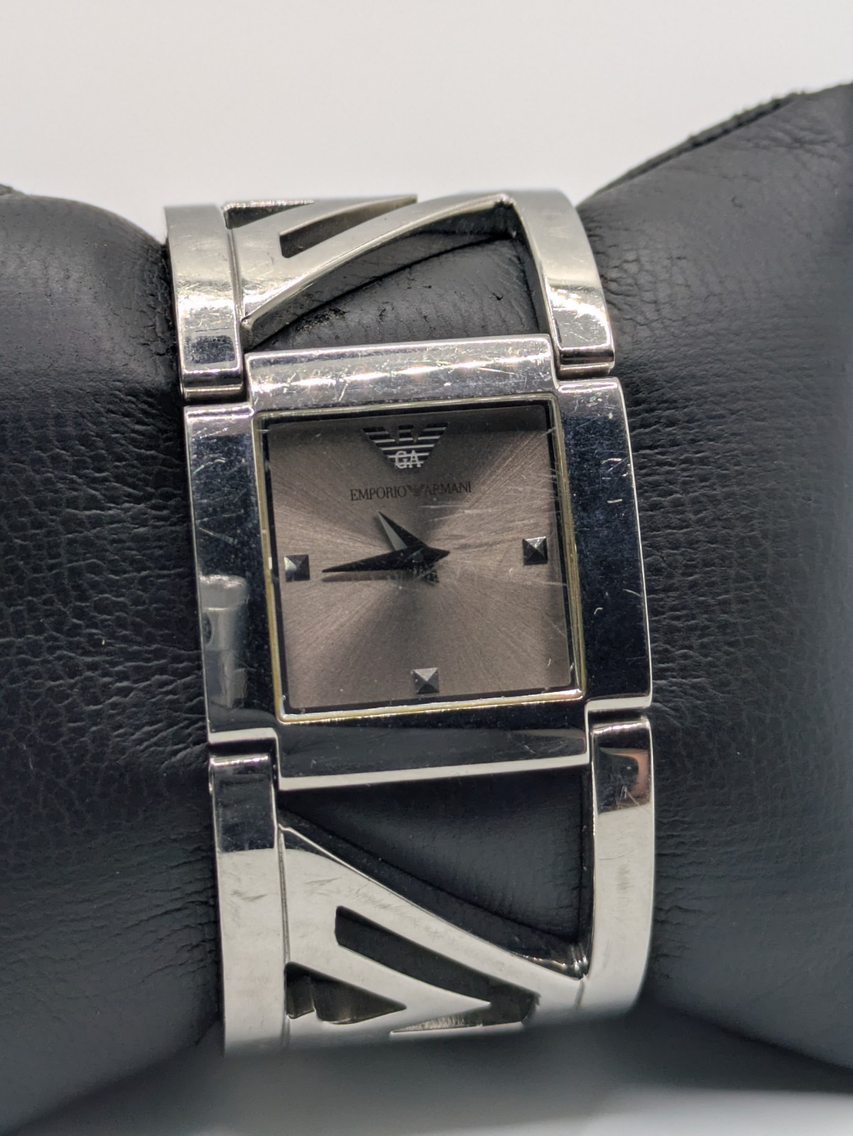 Emporio Armani AR5777 Quartz Bangle Watch Untested Parts Repair 27.8mm
