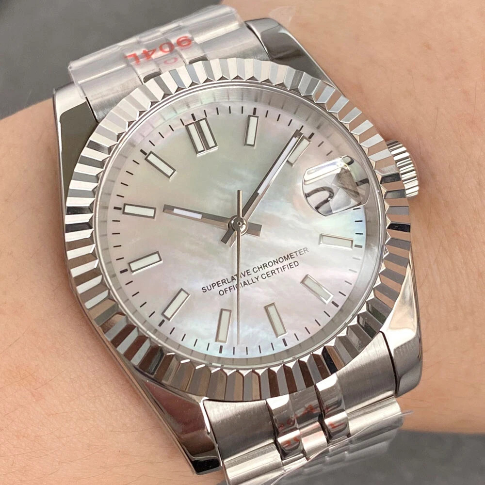 Tandorio 36/39mm Sapphire Glass Mother of Pearl Dial Automatic NH35 Men Watch