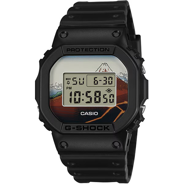 CASIO G-SHOCK Katsushika Hokusai Fuji DW-5600KHSH25-1JR