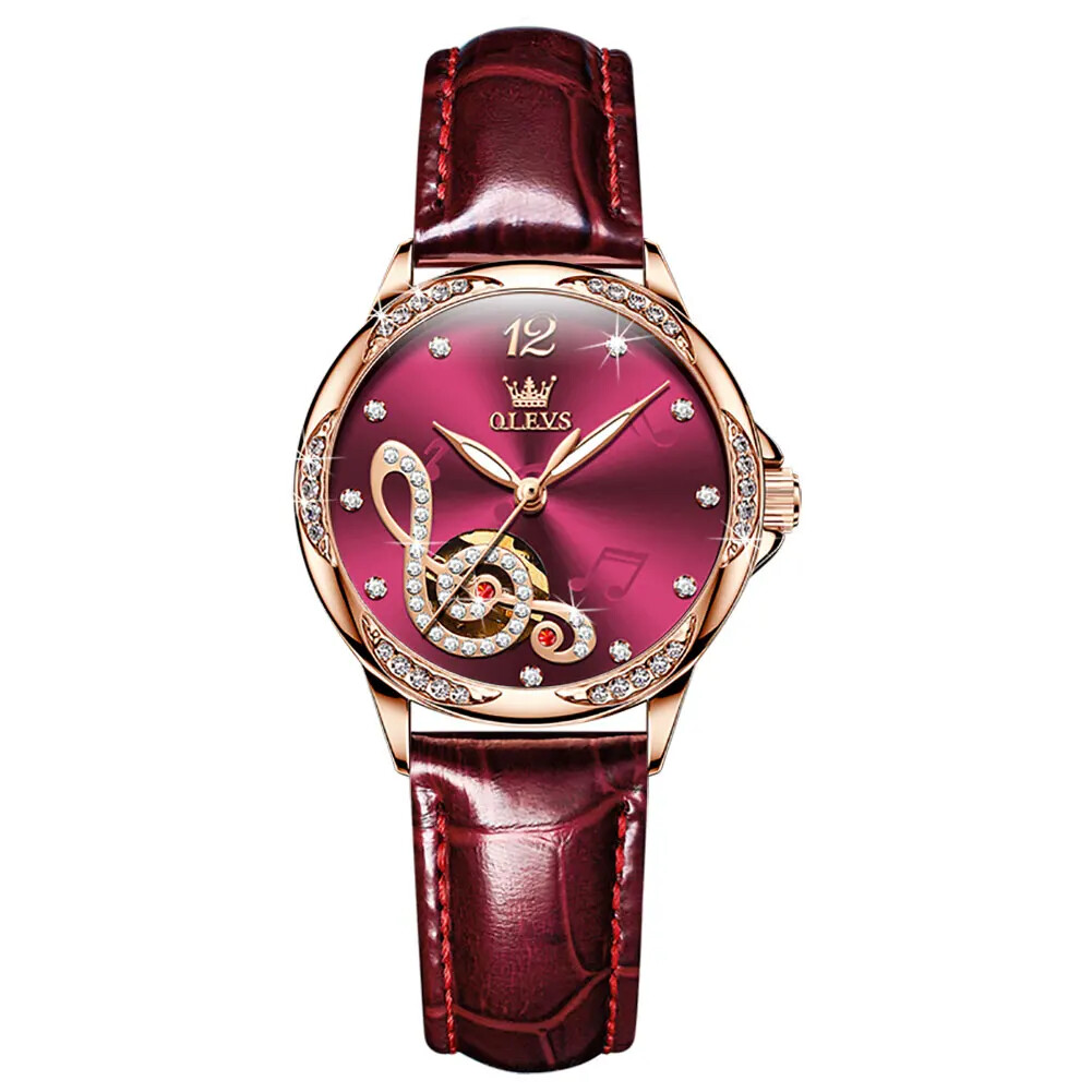 OLEVS Waterproof Luminous Diamonds Dials Automatic Mechanical Watch Women’s