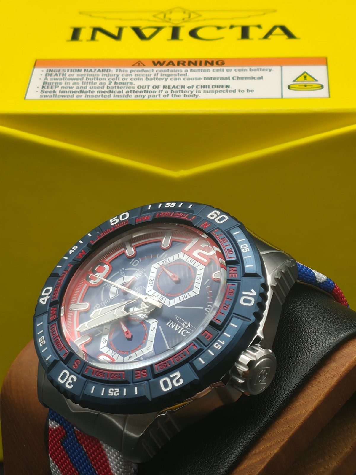 Invicta Coalition Forces Field Test 49MM Red White Blue American Patriot