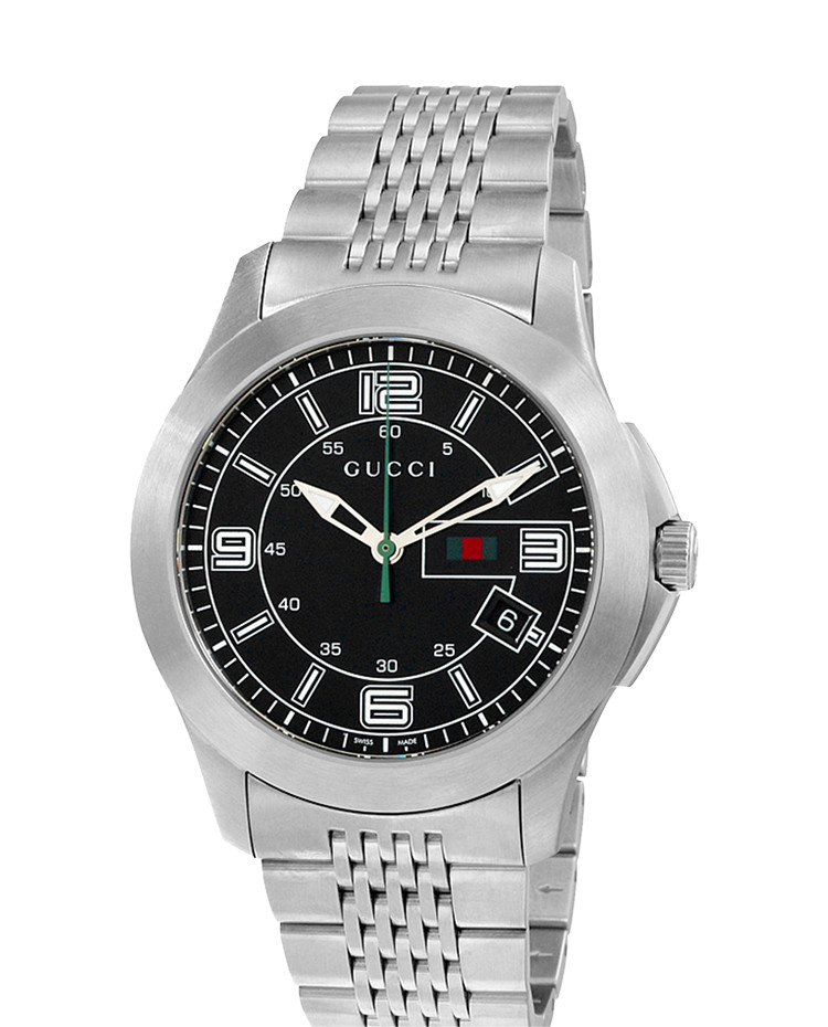 SALE | Gucci G-Timeless Men’s Black Dial Swiss Watch – YA126201 ($825 MSRP)