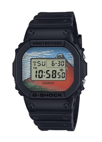 CASIO G-SHOCK DW-5600KHG25-1 KATSUSHIKA Hokusai Red Mount Fuji 5600 Series