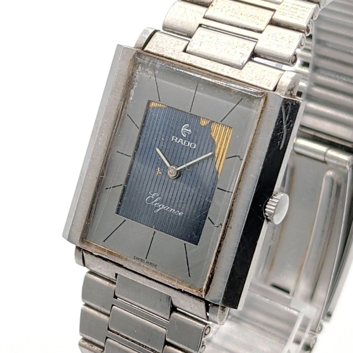 RADO ELEGANCE 396.5015.4 Rado Elegance Watch Manual Wind Men’s Square Y2K 00S Wo