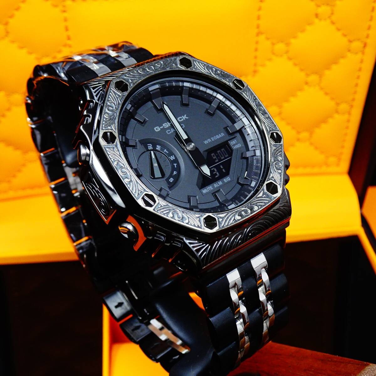 〓New〓G-Shock MOD custom watch〓GA2100 body included〓Aftermarket stainless steel