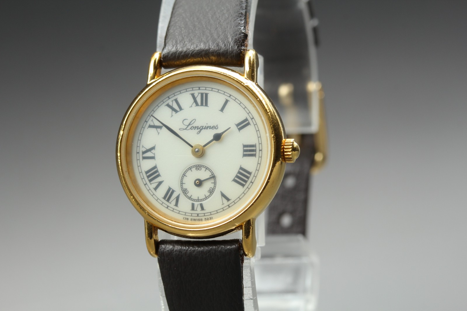 Longines Charleston L178.2 178 5231 Men’s Watch 24mm Ivory Dial Quartz [Exc+5]