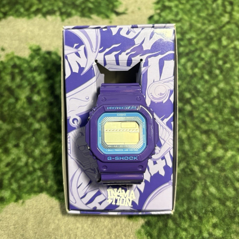 Casio G-SHOCK IN4MATION Digital Purple Resin Sport Watch w/ Original Box