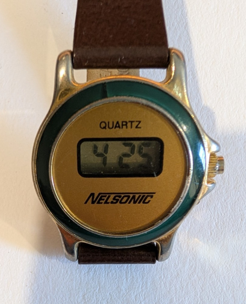 Nelsonic LCD Quartz Watch – Vintage, runs great!