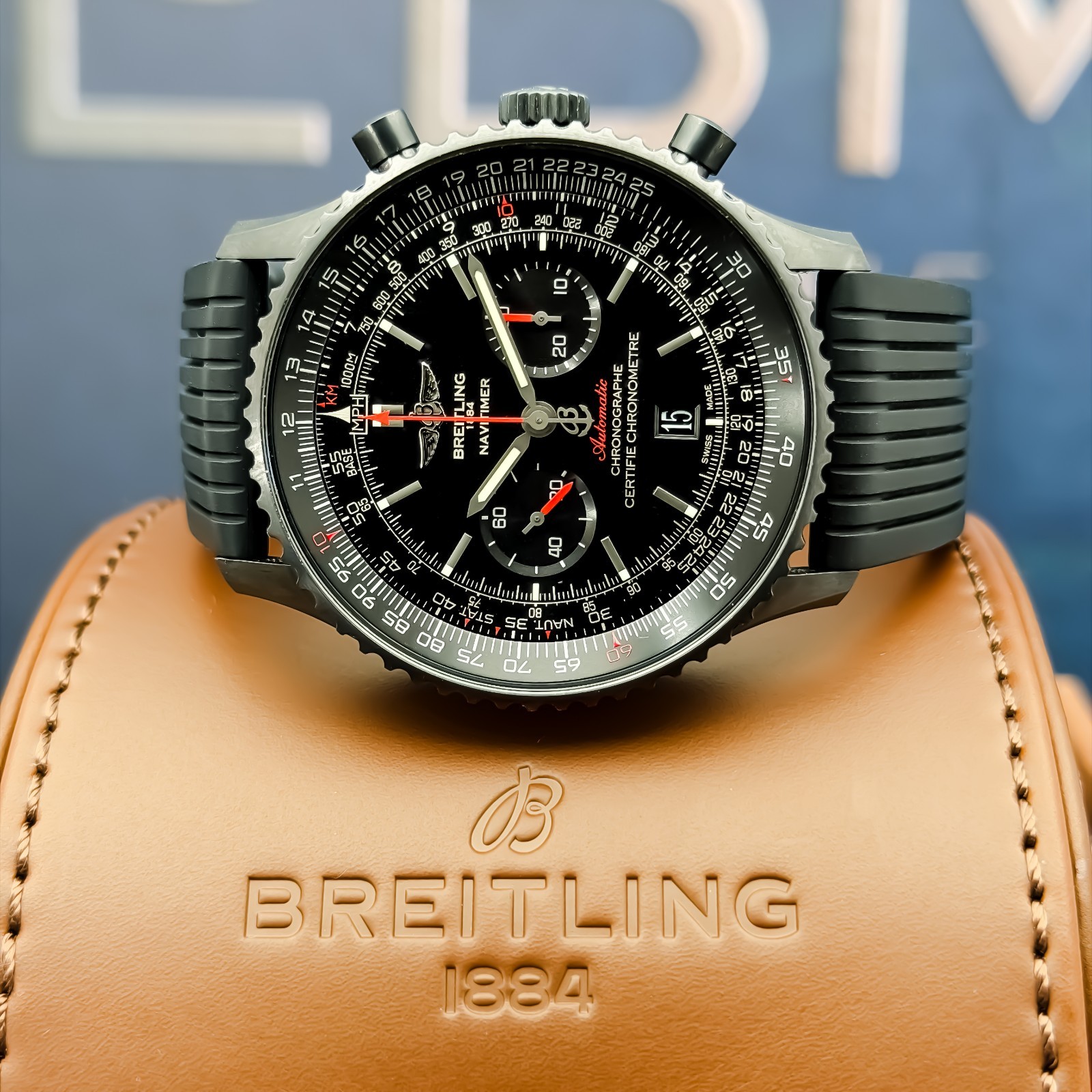 Breitling Navitimer 01 46 MB012822 Black Dial Chronograph Full Set 2016