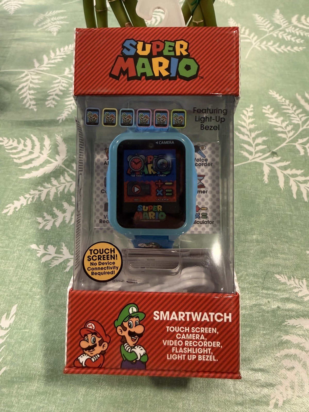 Kids Super Mario Light Up Interactive Smartwatch – Blue