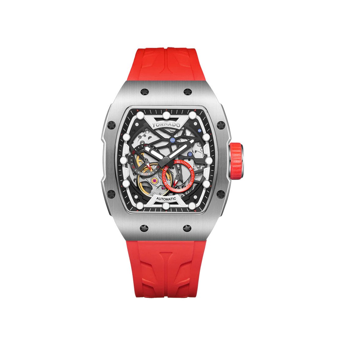 Tornado Xenith Men’s Automatic Watch | Black Dial, 38.5x49mm, 100 m (10 ATM)