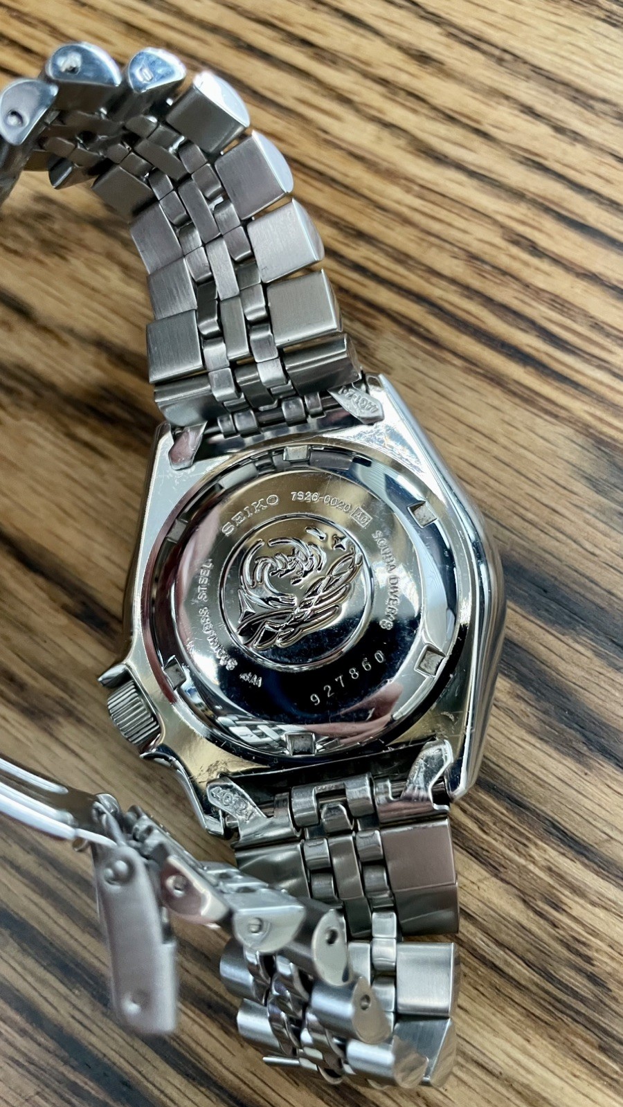 Seiko SXK007 Automatic Dive Watch Stainless Steel – Black Dial Jubilee Bracelet