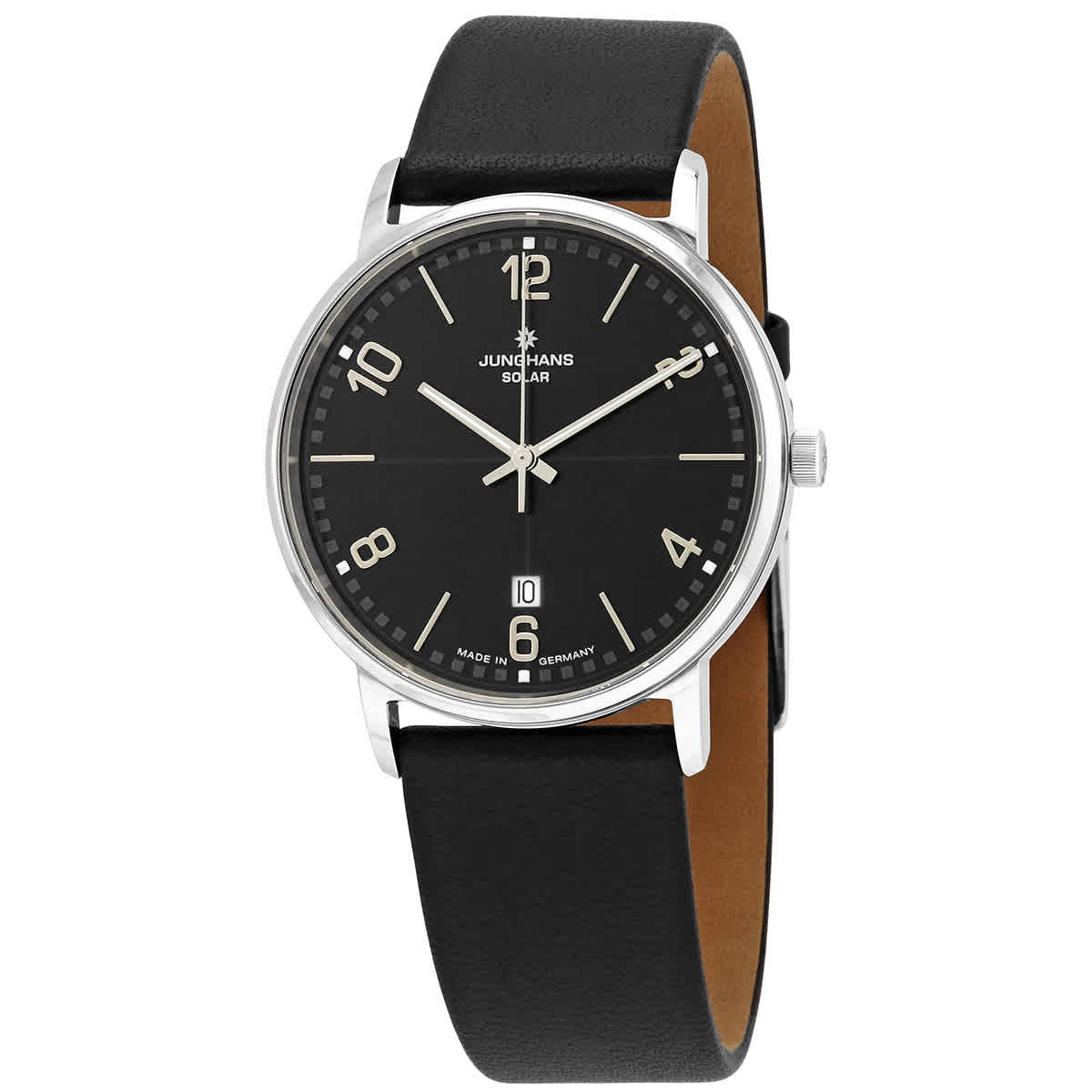 Junghans Milano Solar Quartz Black Dial Watch 014/4062.00