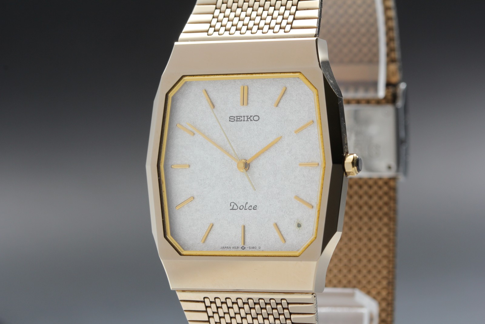 Vintage 1990 [NEAR MINT] SEIKO Dolce 9531-5150 Gold Tungsten Quartz Men’s Watch