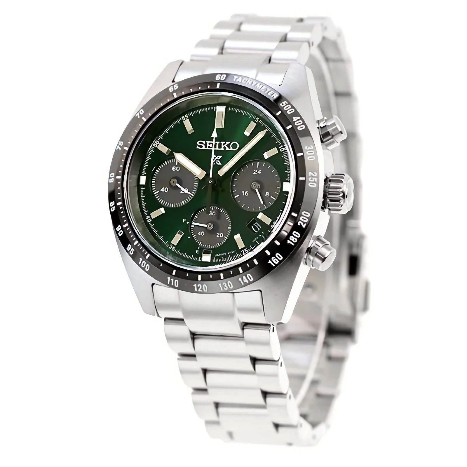 Seiko Prospex Speedtimer SSC933P1 Solar Chronograph Dark Green Dial Men’s Watch