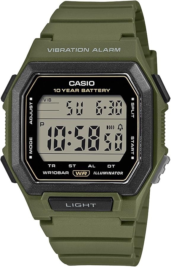 CASIO Collection Standard Watch W-738H, green, Sports Minimalism Japan New