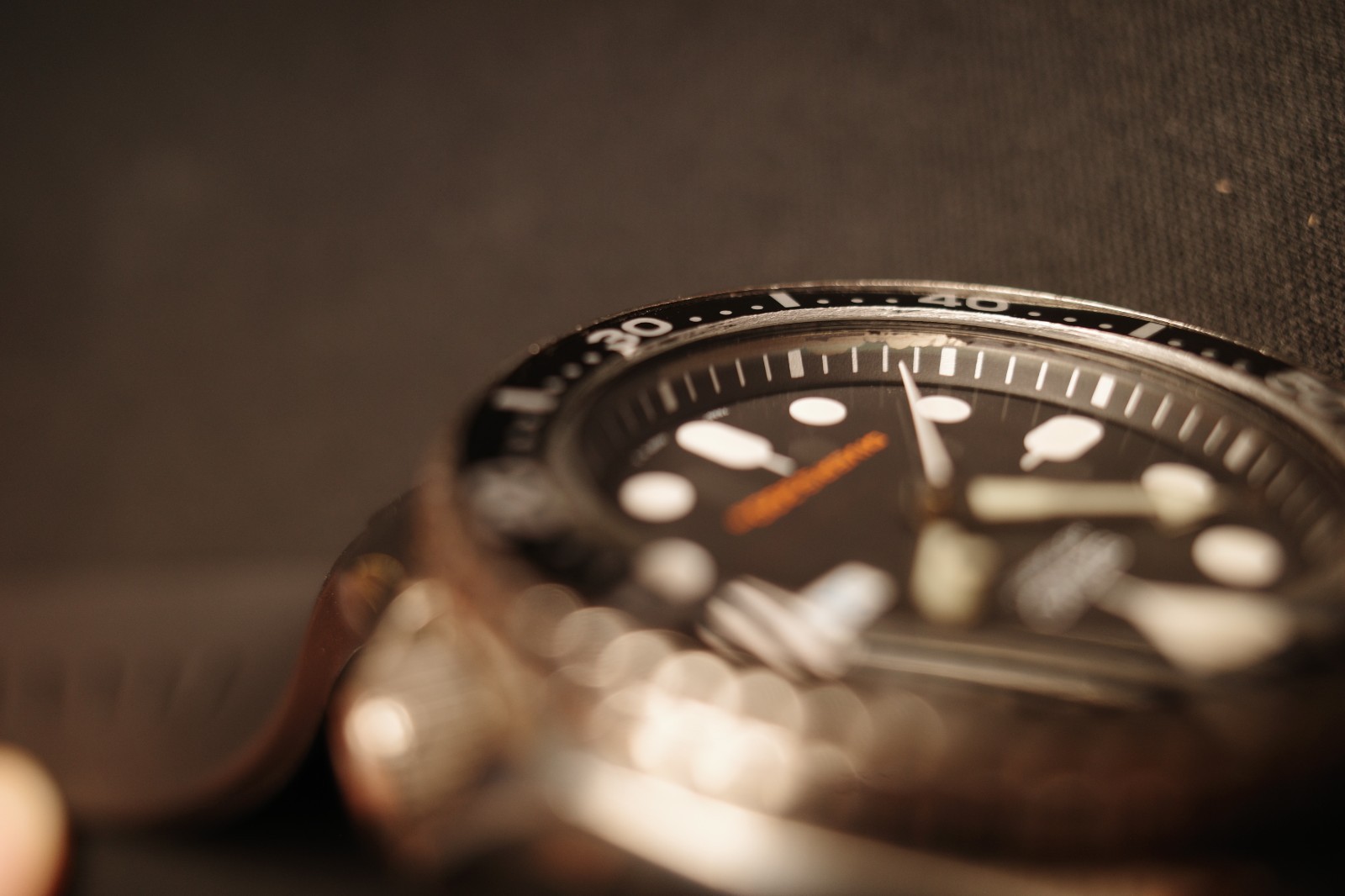 精工男士腕表黑色腕表-SKX007-