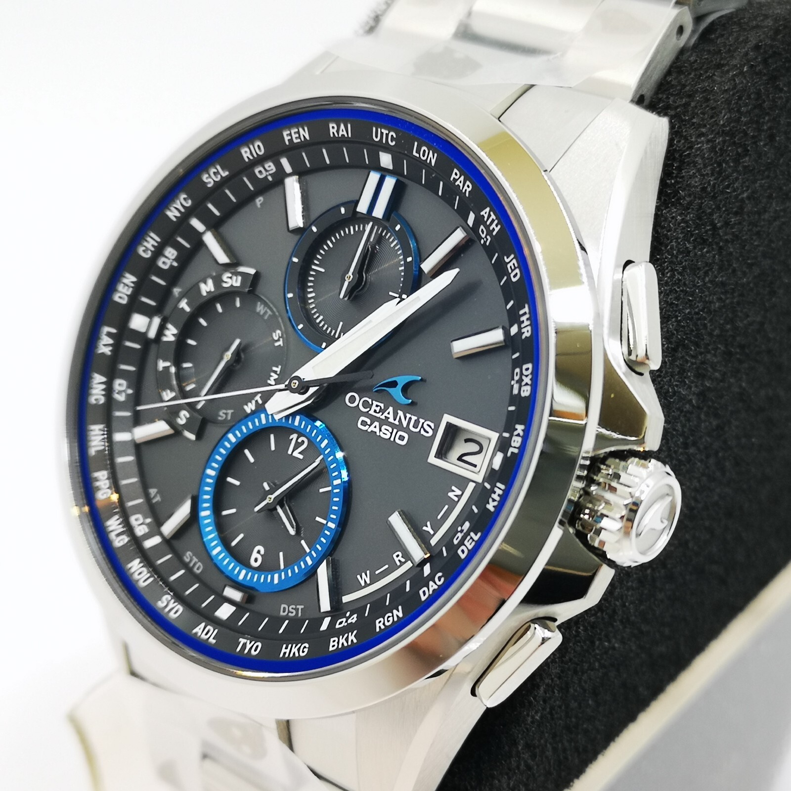 CASIO OCEANUS CLASSIC OCW-T2600-1AJF Black Radio Wave Solar Men Watch New in Box