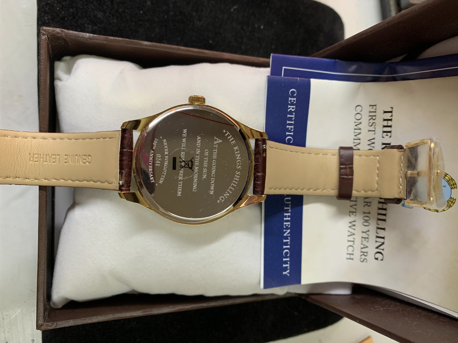 Commemorative King’s Shilling 100th Anniversary Watch By Bradford Exchange