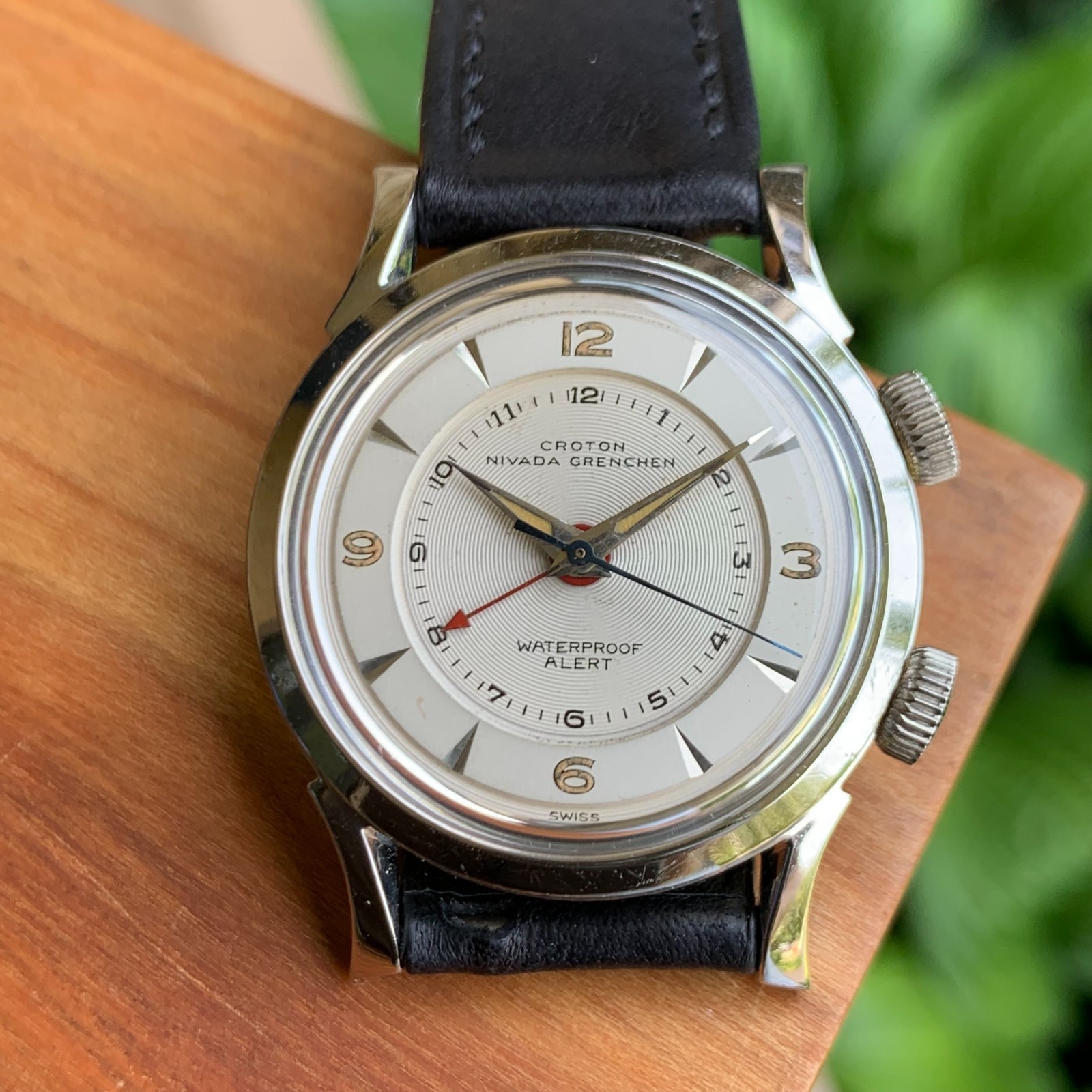 Nivada Grenchen Alert Alarm Ref. 52 25900 Stainless Steel Wristwatch – Serviced