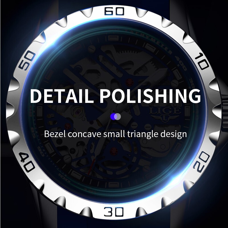 Luxury Men Watch Automatic Mechanical Luminous Waterproof Sport Man Wristwatch