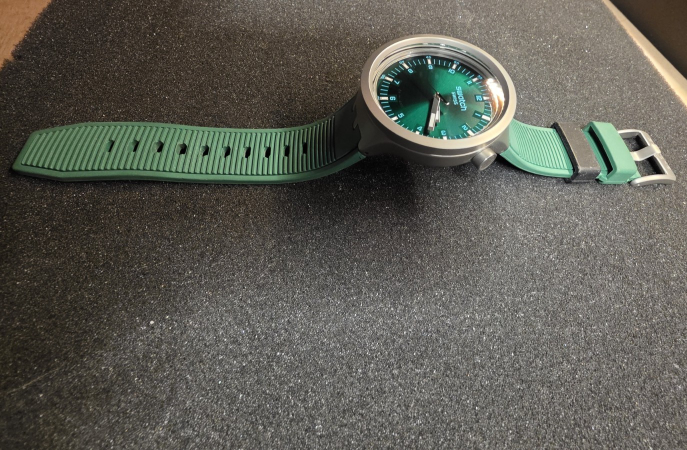 Swatch Big Bold Irony 47mm AQUA SHIMMER SB07S100G