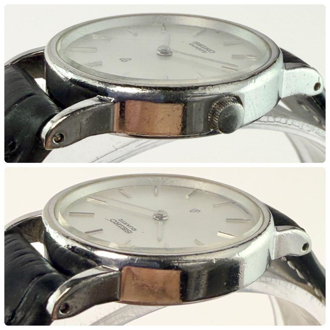 [New Battery] Seiko Silver Dial 3D Indices Wristwatch, Manufactured in 2000