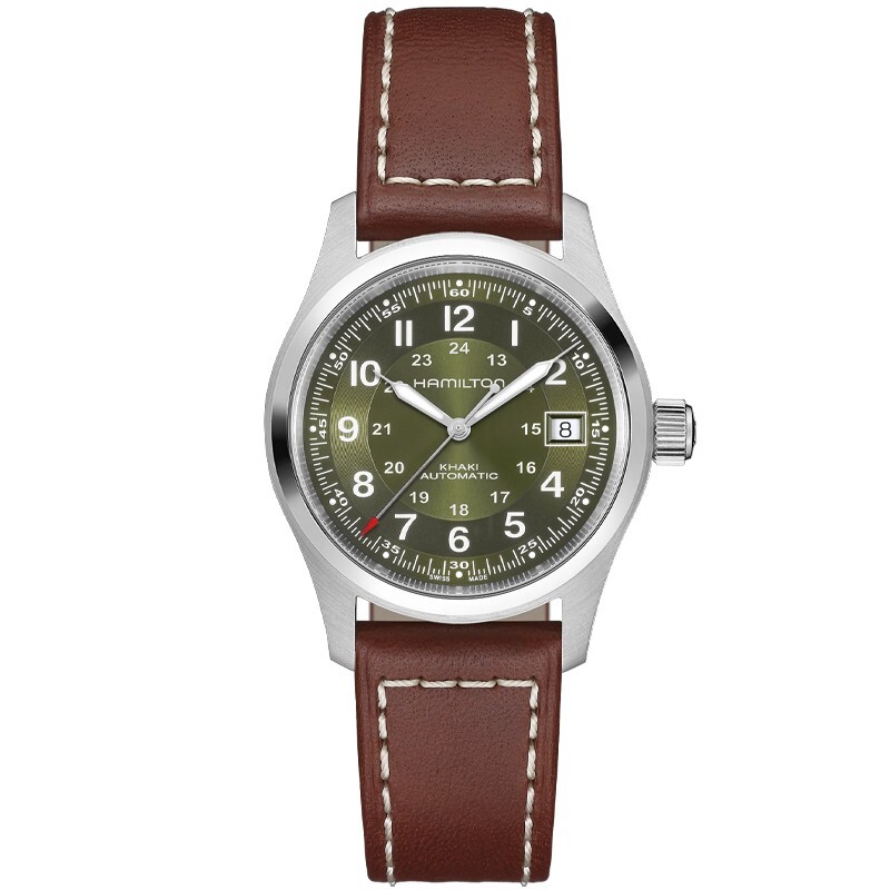 New Hamilton Khaki Field Auto 38MM Green Dial Men’s Watch H70455560
