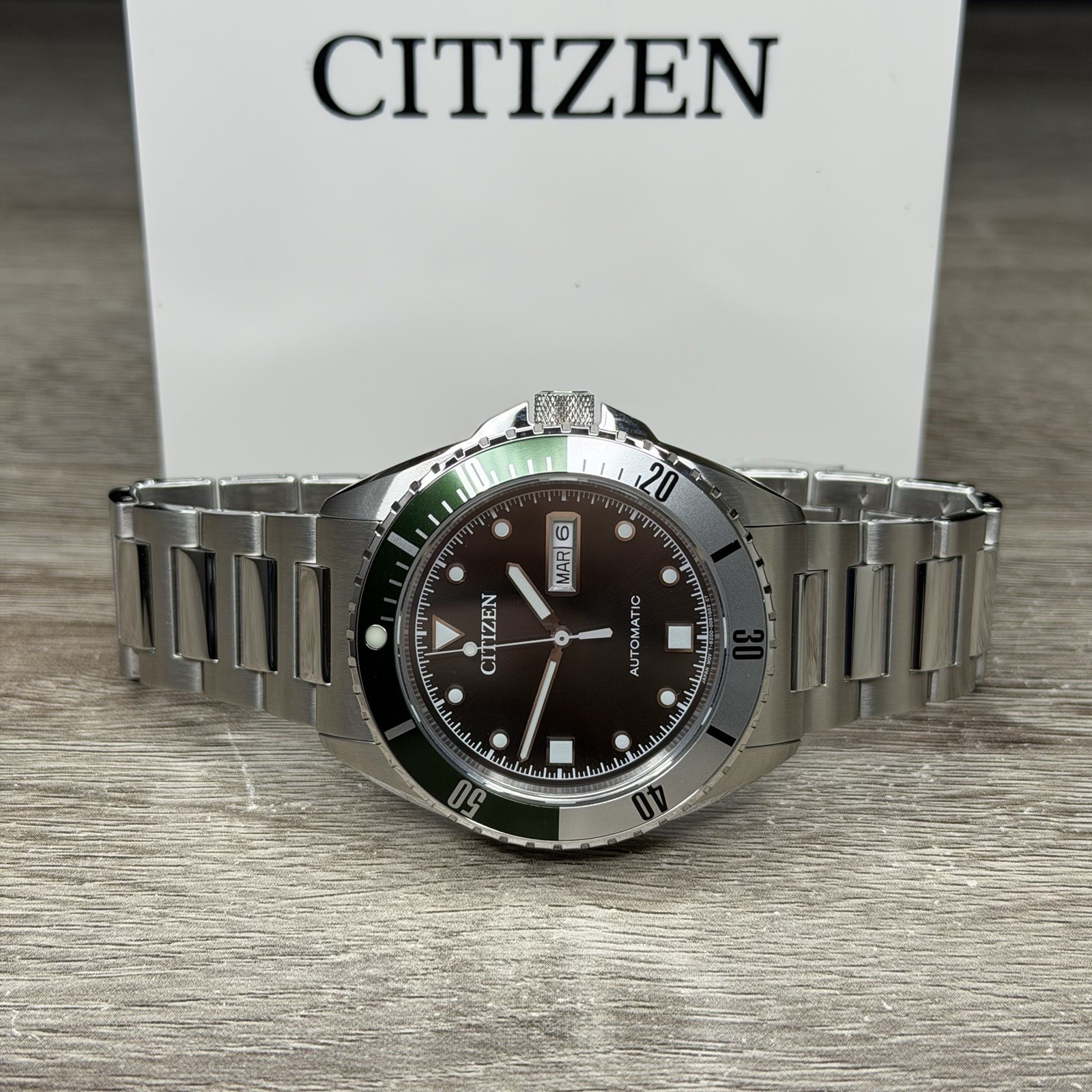 NEW✅AUTOMATIC✅ Citizen Day Date Black Dial Steel Men’s Watch NH7531-50E $675